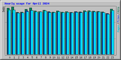 Hourly usage for April 2024
