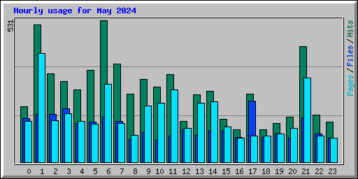 Hourly usage for May 2024